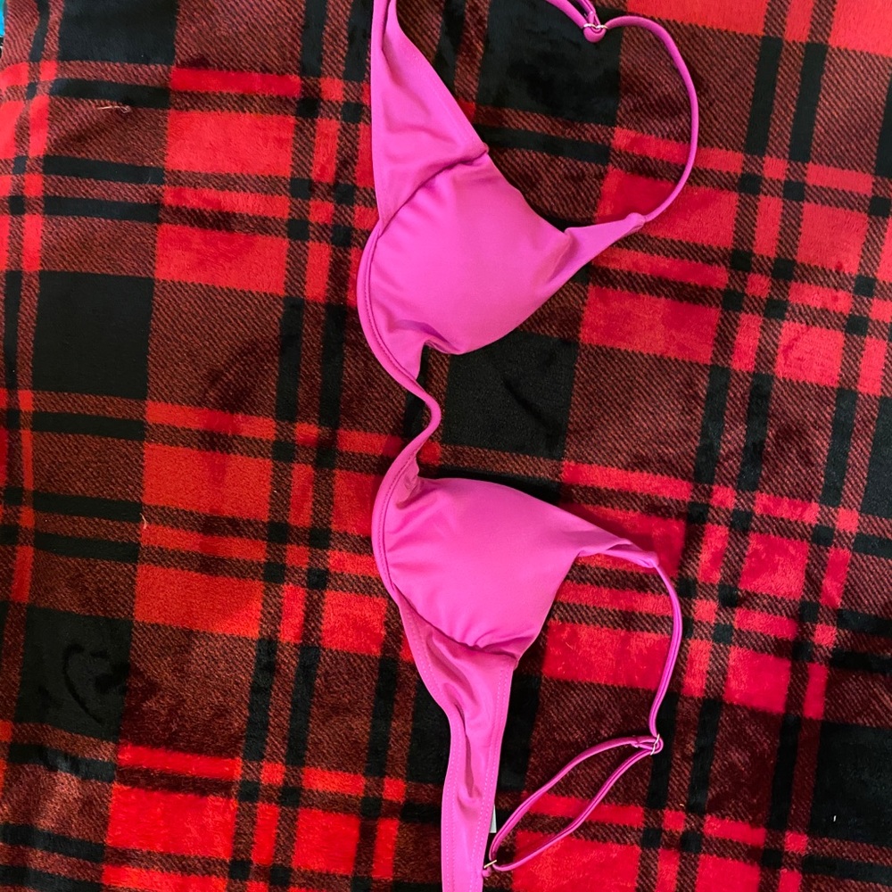 pink purple bikini top from shein